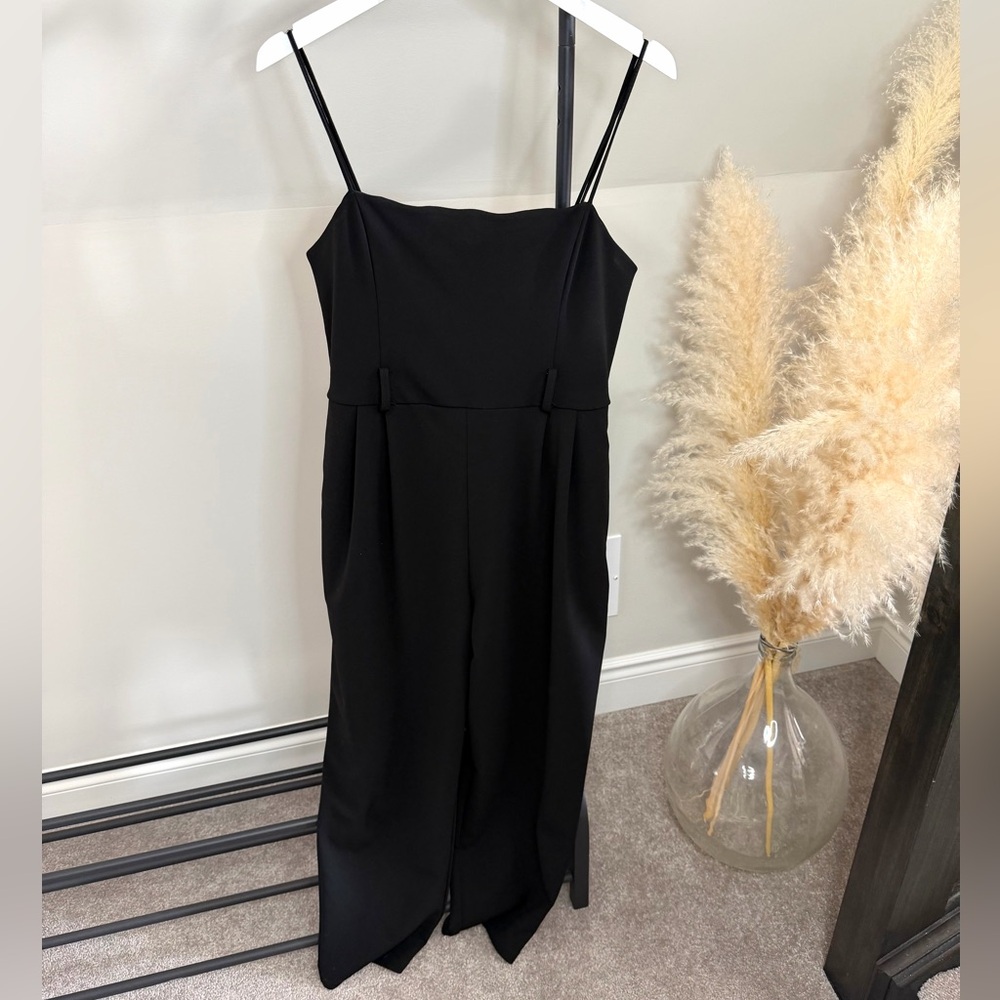 Dynamite Black Straight Leg Jumpsuit L